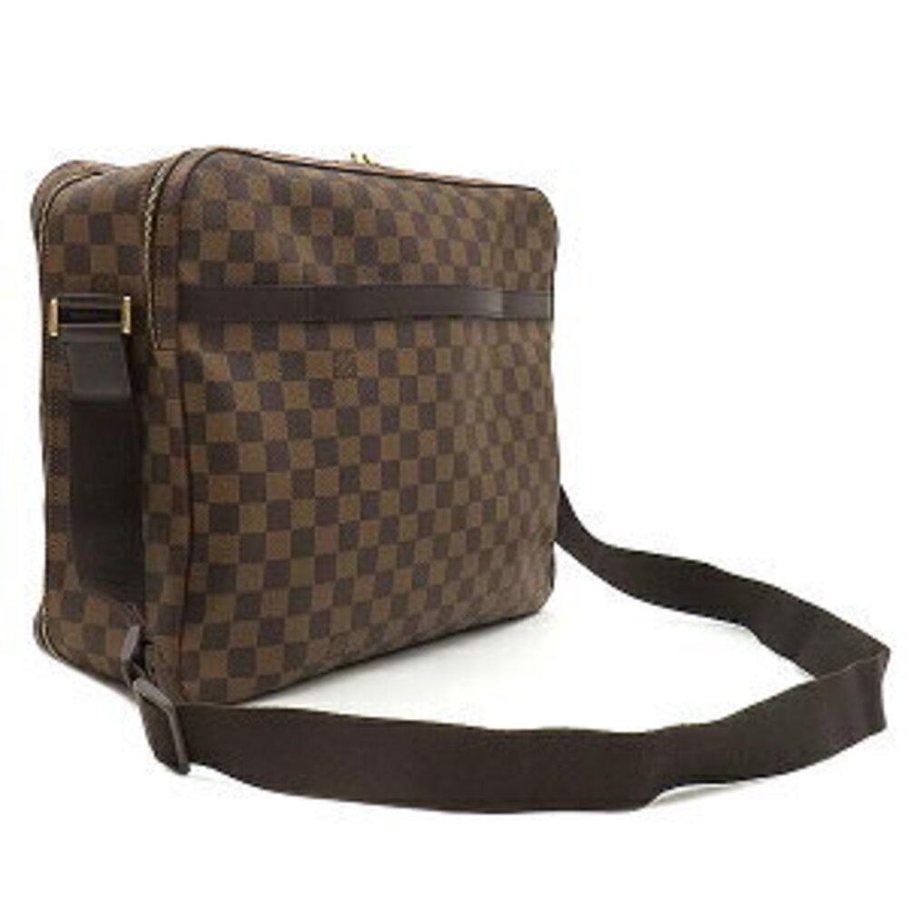 Louis Vuitton leather Dolso Duro Shoulder Ebene Brown Bag Key